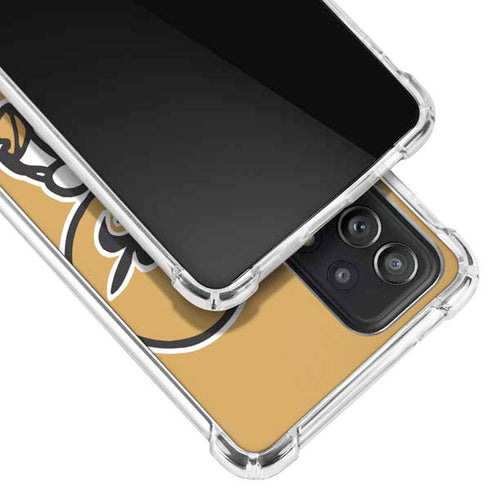 NFL New Orleans Saints Retro Logo Galaxy A52 5G Clear Case